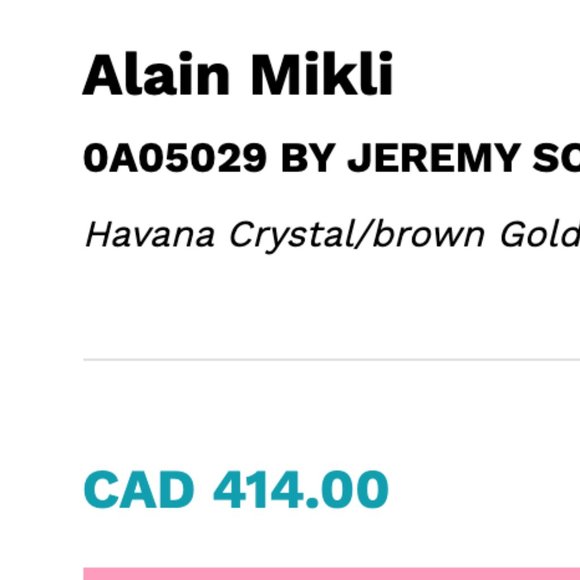 Alain Mikli x JEREMY SCOTT Havana Crystal - Picture 6 of 11